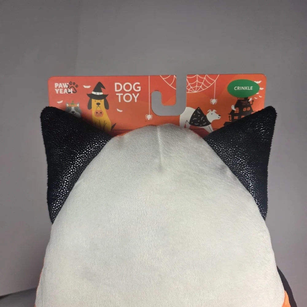 Paw Yeah Candy Corn Bat Dog Toy 20 Inch Halloween Plush Crinkle Squeaky New